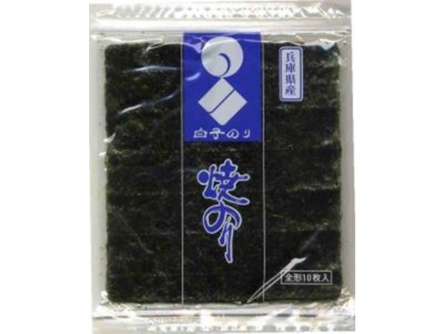 Hyogo Prefecture Roasted Nori Seaweed with Ziploc, 10 Sheets [This Month's Special Sale: Dried Food]  [Purchase 10]