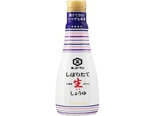 Kikkoman Always Freshly Squeezed Raw Soy Sauce 200ml (Purchase 6)