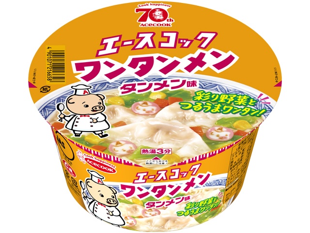 Ace Wontonmen Bowl, Tanmen Flavor (Special Order Item) [Purchase 12]