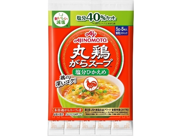 Ajinomoto Reduced-Sodium Whole Chicken Broth, 5g x 5 sticks (Special Order Item) [Purchase Quantity: 80]