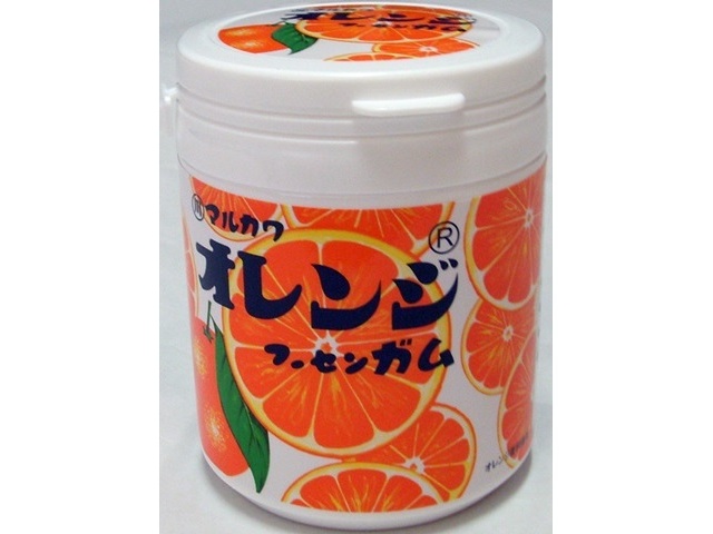 Marukawa Seika Orange Marble Gum Bottle 130g (Special Order Item) [Purchase Quantity: 48]