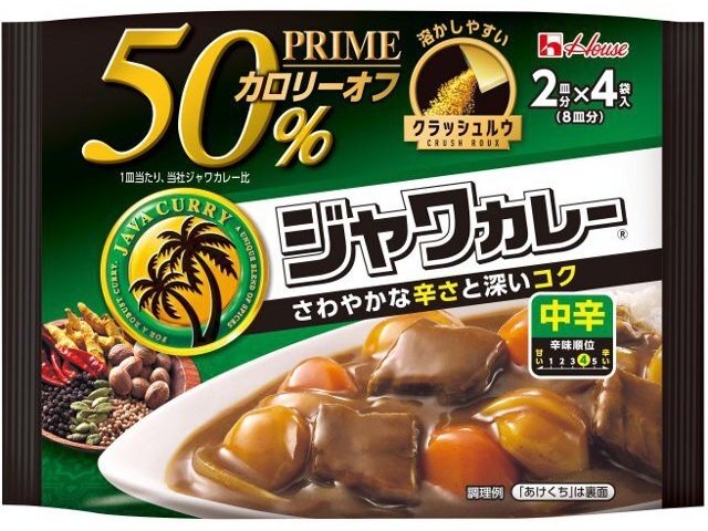 House Foods Prime Java Curry Roux, Medium Spicy, 112g (Special Order Item) [Purchase Quantity: 36]