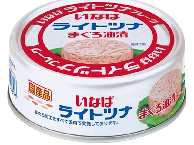 Inaba Domestic Light Tuna Flakes, Tuna in Oil, 70g (Special Order Item) [Purchase 48 Count]