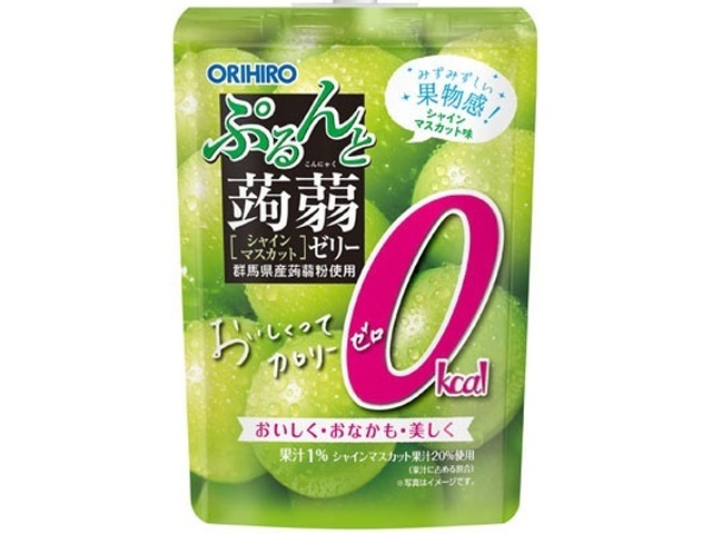 Orihiro Plandu Konjac Jelly ST Shine Muscat 130g (8 pieces)