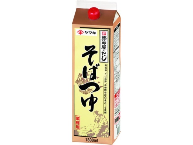 Yamaki Soba Soup, 1.8L Paper Pack (Commercial Use), Special Order Item (Purchase 6)