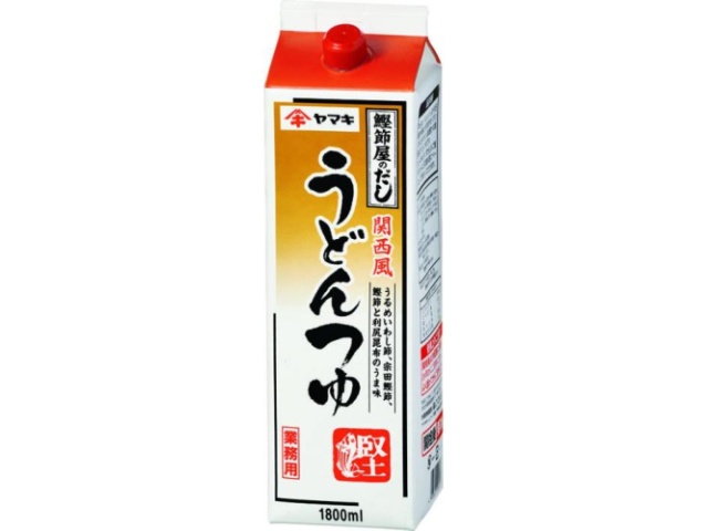 Yamaki Kansai-Style Udon Soup, 1.8L Paper Pack (Commercial Use), Special Order Item (Purchase 6)