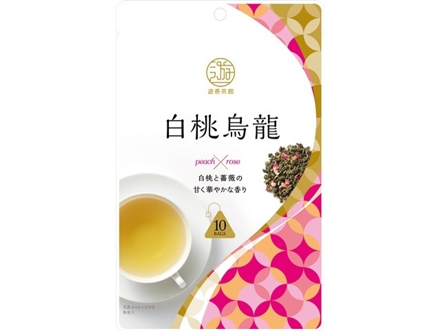 Mitsui Yuko Tea House White Peach Oolong Tea, 10 pieces (Purchase 6 pieces)
