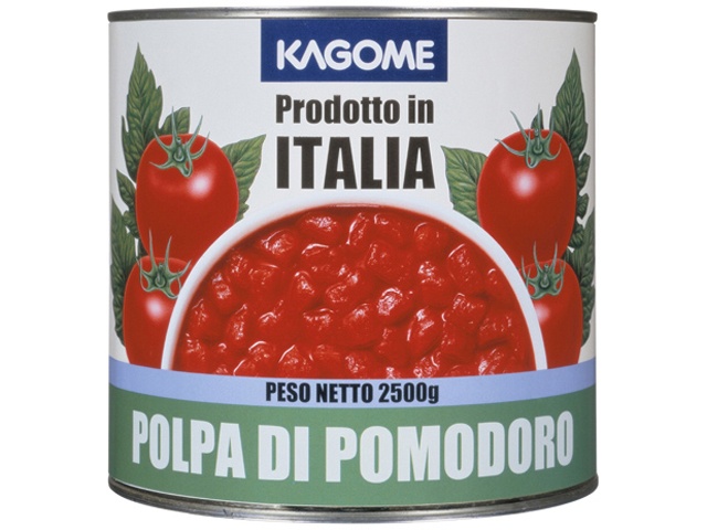 Kagome Diced Tomatoes, Italy, 2500g Can, Commercial Use, Special Order Item (Purchase 6 Cans)
