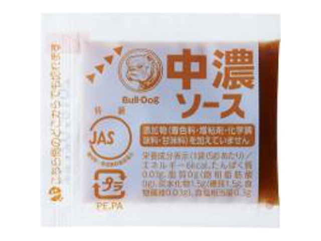 Bulldog Medium-Thick Sauce, 5g Clear Small Bags (Commercial Use) [Backorder Item] [Purchase Quantity: 1000]