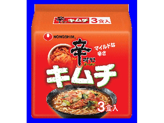 Nongshim Shin Ramen Kimchi (3 servings) [Special Order Item] [Purchase 12]