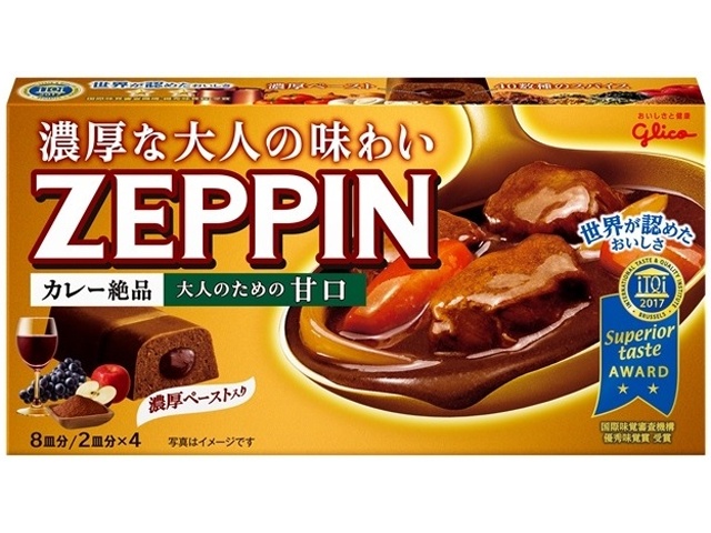 Glico Zeppin Curry Roux, Sweet, 175g (Special Order Item) [Purchase Quantity: 60]