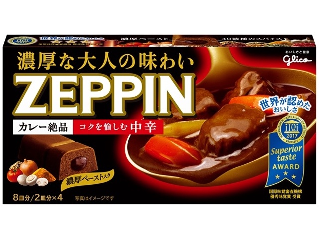 Glico Zeppin Curry Roux, Medium Spicy, 175g (Special Order Item) [Purchase Quantity: 60]