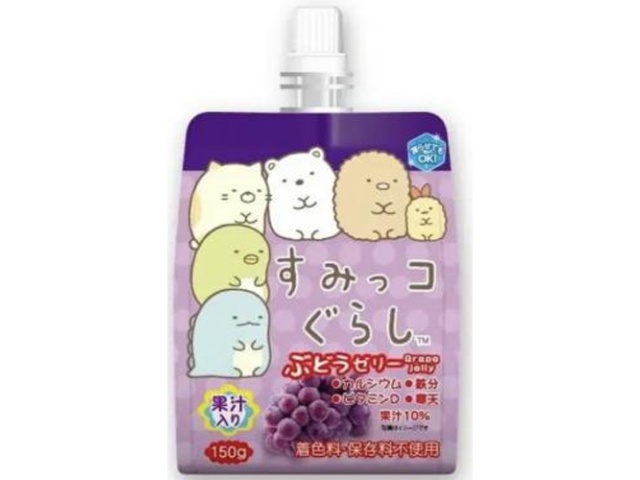 Yokoo Sumikkogurashi Grape Jelly, 150g (Purchase 6)