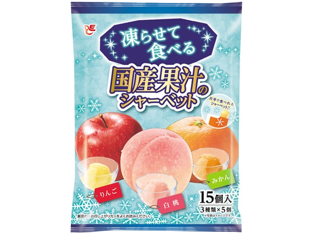Ace Frozen Japanese Fruit Juice Sherbet (15 pieces) - Special Order Item [Purchase 16 pieces] [Please allow time for delivery]