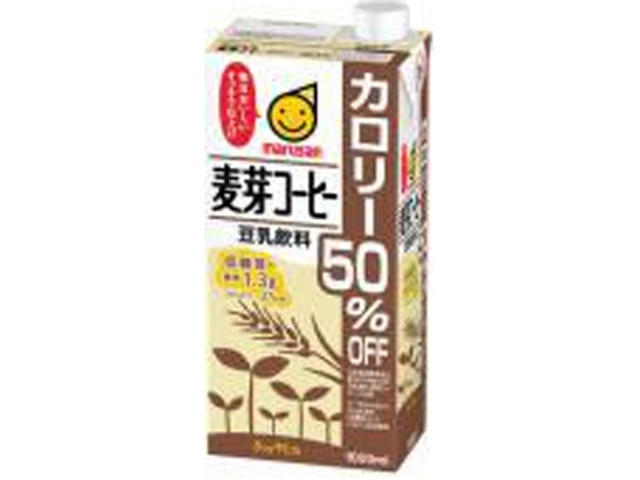 Marusan Soymilk Malt Coffee (50% Less Calories), 1L (Special Order Item) [Purchase 6]