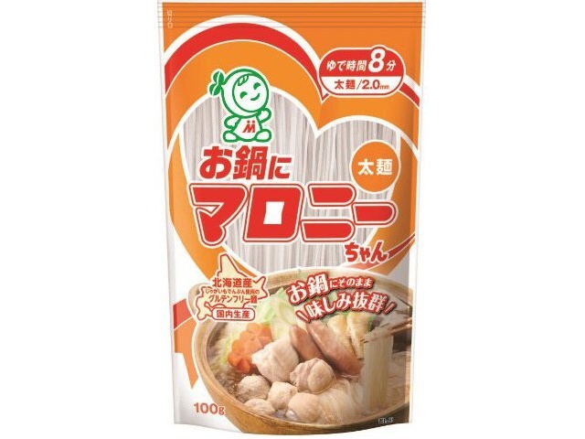 House Foods Nabe ni Maroni-chan Thick Noodles, 100g (Special Order Item) [Purchase Quantity: 80]