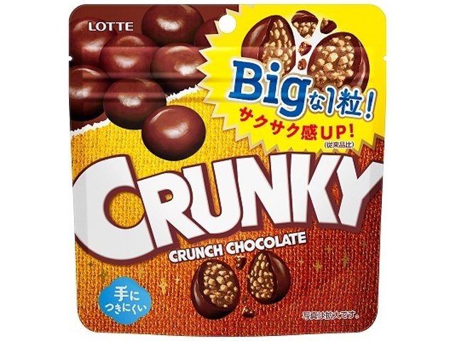 Lotte Crunchy Big Pouch 72g (Purchase 10)