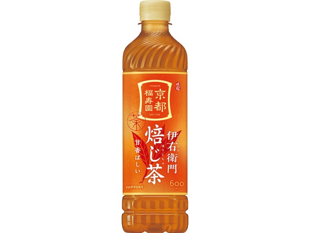 Suntory Iyemon Hojicha (Roasted Green Tea) 600ml (Pack of 24) [This Month's Special Drink] [Special Order Item]