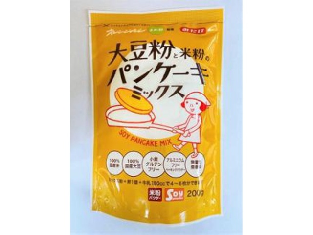 Mitake Soy and Rice Flour Pancake Mix, 200g (Special Order Item) [Purchase 12]