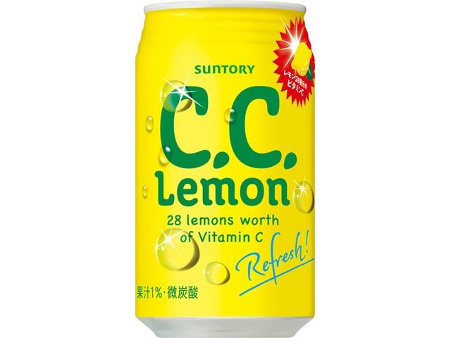 Suntory C.C. Lemon 350ml Steel Can [This Month's Special Drink]  [Purchase Quantity: 24]