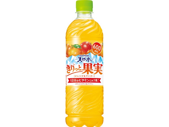 Suntory Tennensui Kiritto Fruit OR & Mango P600 [This Month's Special Drinking Water]  [Purchase Quantity: 24]