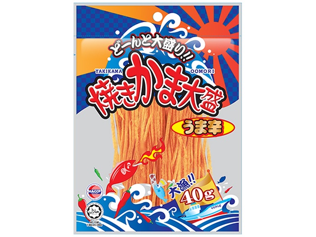 Yaokin Grilled Kamaboko Large Spicy 40g (Purchase 10)