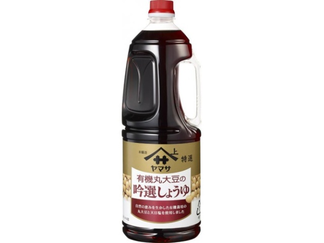 Yamasa Specially Selected Organic Whole Soybean Ginsen Soy Sauce, 1.8L (Commercial Use) [Special Order Item] [Purchase 6]