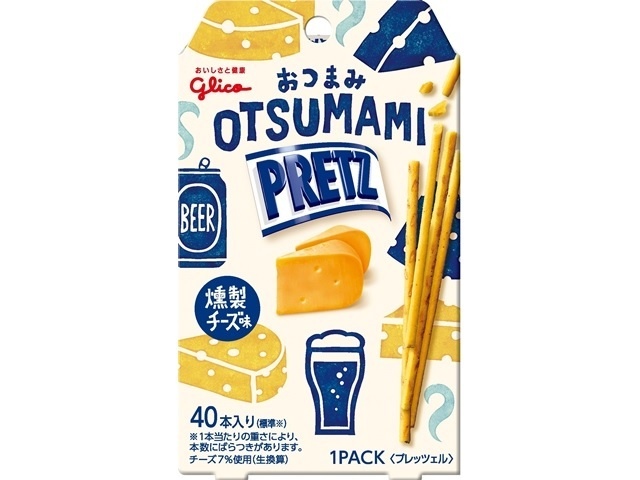 Glico Snack Pretz Smoked Cheese Flavor 24g (Pack of 14)