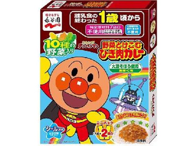 Nagatanien Anpanman Mini Vegetable Minced Meat Curry (Special Order Item) [Purchase Quantity: 60]