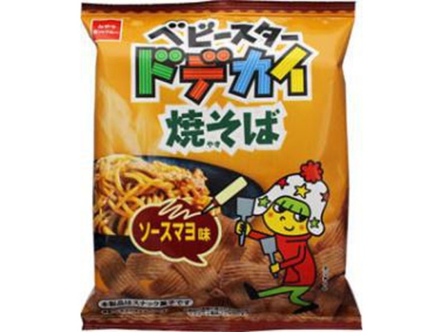 Oyatsu Company Huge Yakisoba Sauce Mayonnaise Flavor 67g (Pack of 12)