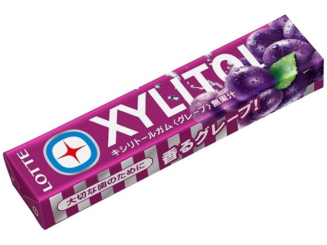 Lotte Xylitol Grape 14 tablets (20 pieces per pack)