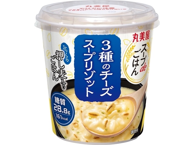 Marumiya Soup de Rice with Three Cheese Flavors, 75g (Purchase 6)