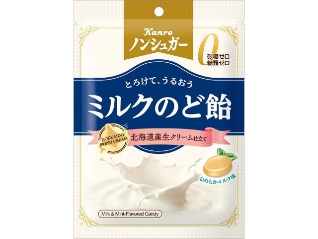 Kanro Sugar-Free Milk Throat Lozenges 72g (Purchase 6)