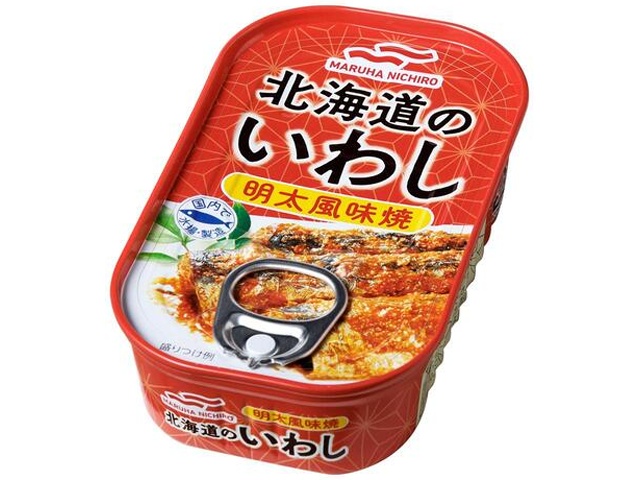 Maruha Hokkaido Sardines Grilled with Mentaiko Flavor, 85g (Special Order Item) [Purchase Quantity: 60]