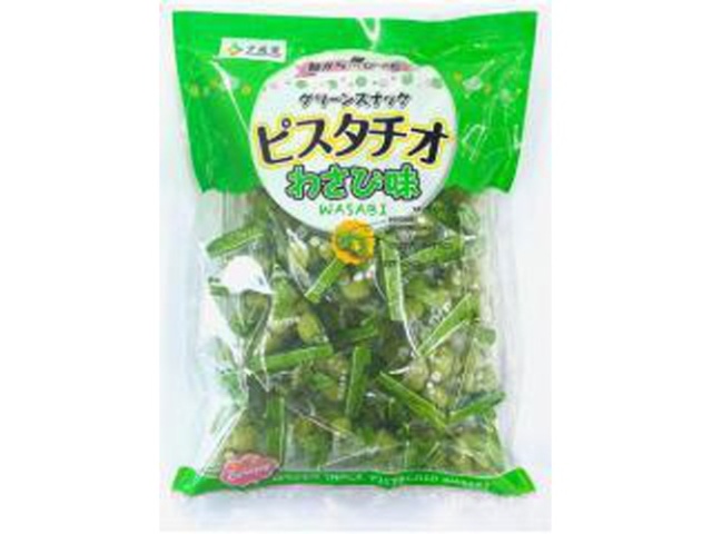 Sennarido Green Snacks, Pistachio Wasabi Flavor, 215g (Pack of 15)