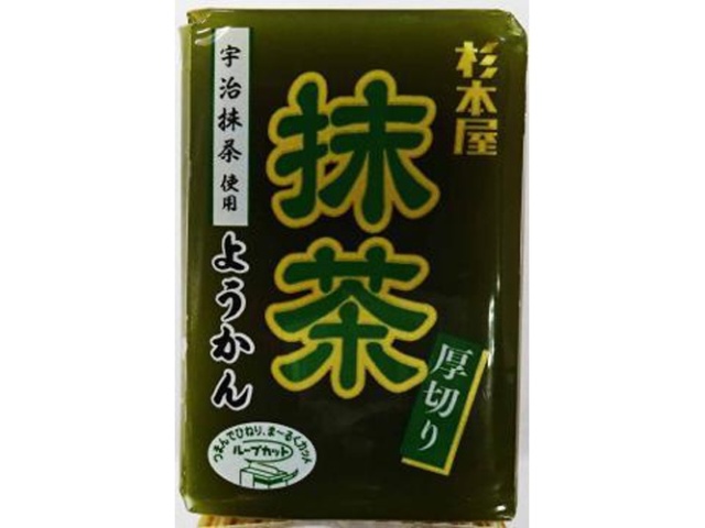 Sugimotoya Thick-Cut Yokan, Matcha, 150g (Purchase 20 pieces)