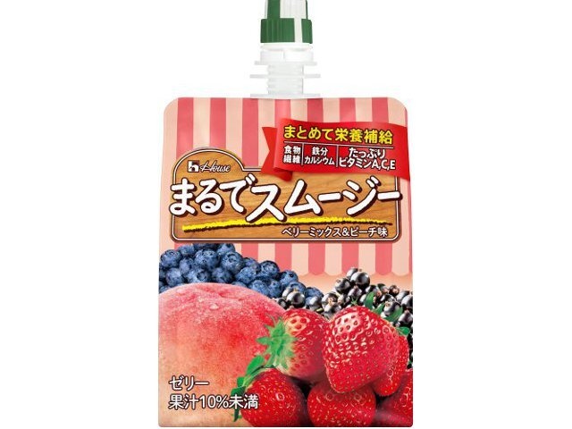 House Wellness Foods Marudamo Smoothie Berry Mix & Peach [This Month's Special Drink] Special Order Item [Purchase Quantity: 24]