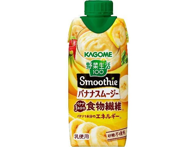 Kagome Vegetable Life Smoothie, Rich Banana Paper, 330ml (Purchase of 12)