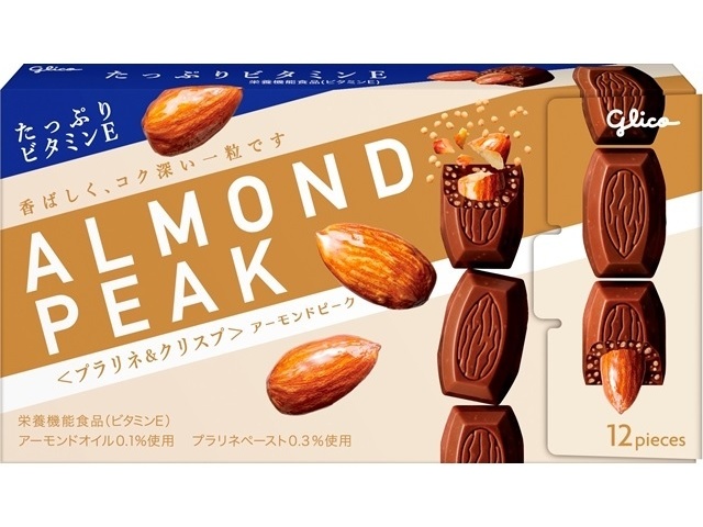 Glico Almond Peak Praline & Crisp 12 pieces (Special Order Item) [Purchase Quantity: 120]