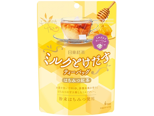 Nitto Tea Milk Melt-in-a-Box Honey Black Tea (4 packs) [Special Order Item] [Purchase 24]