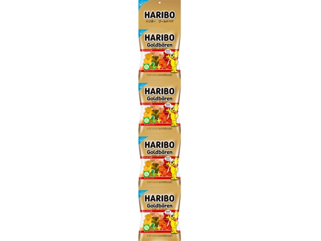 Haribo Gold Bear 4-pack Gummy Candy (Special Order Item) [Purchase 40]