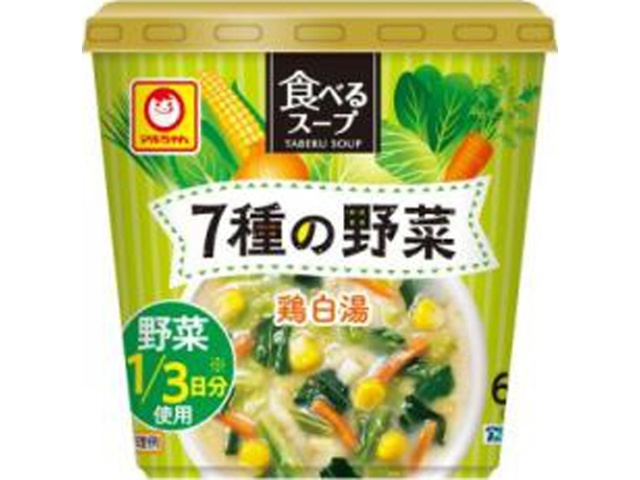 Maruchan Eatable Soup, 7 Vegetable Chicken Soup (Purchase 6)