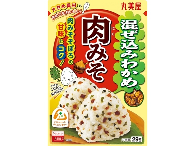 Marumiya Mixed Wakame Seaweed and Meat Miso, 29g (Special Order Item) [Purchase Quantity: 120]