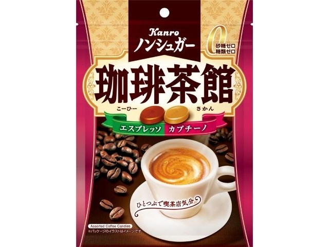 Kanro No-Sugar Coffee Teahouse 72g (Purchase 6)