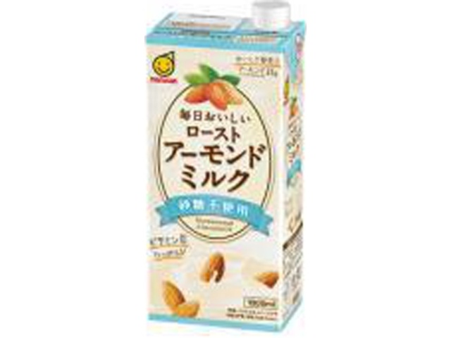 Marusan Roasted Almond Milk, Unsweetened, 1L (Special Order Item) [Purchase 6]