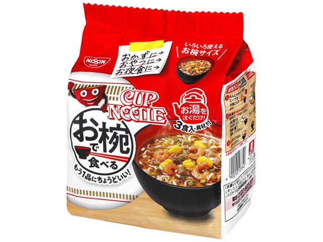 Nissin Cup Noodles in a Bowl, 3-pack (9 units)