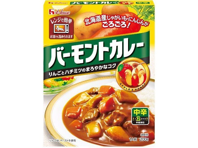 House Foods Retort Vermont Curry, Medium Spicy, 200g (Special Order Item) [Purchase Quantity: 60]