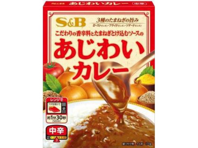 S&B Ajiwai Curry, Medium Spicy, 170g (Purchase 6)
