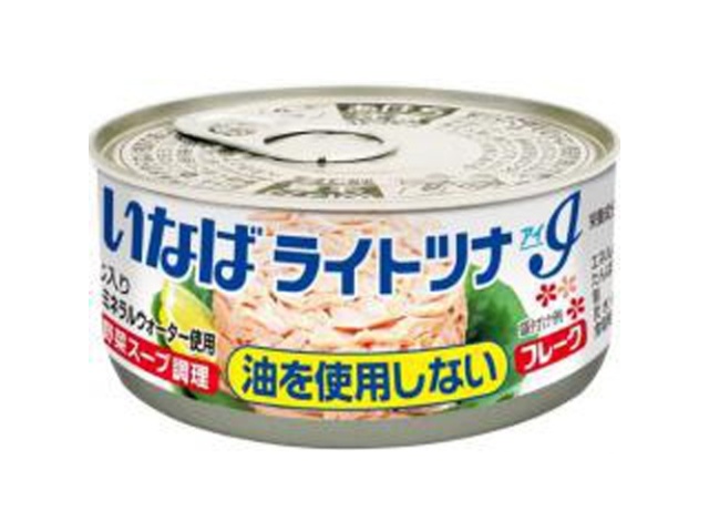 Inaba Light Tuna Eye Oil-Free Flakes 55g (Special Order Item) [Purchase Quantity: 48]