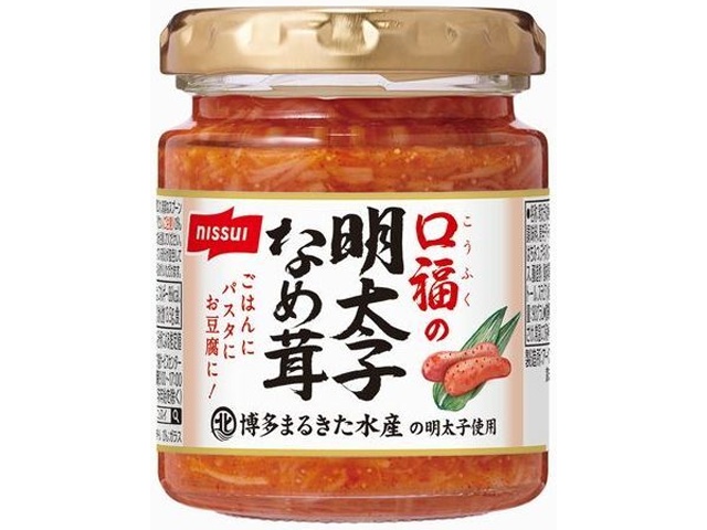 Nissui Mentaiko Nametake Mushrooms, 90g [This Month's Special: Bottled/Canned] [Special Order Item] [Purchase Quantity: 24]